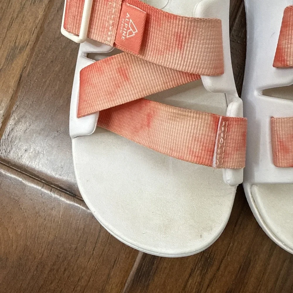 Chaco Alpine Chillos Slides Women 8 Webbing Adjustable Comfort Shoes Beach Coral